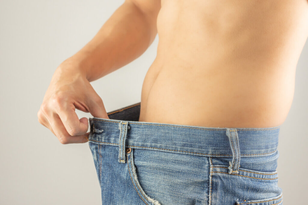 体脂肪率が男性：15〜25％程度の場合